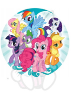 Wydruk jadalny opłatek na tort KUCYK PONY WZ. III