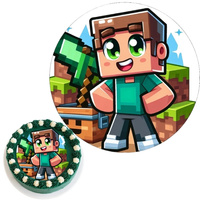 Wydruk jadalny Opłatek na tort MINECRAFT WZ.XI