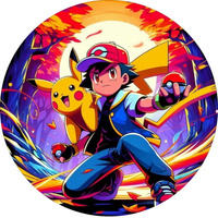 Opłatek na tort POKEMON WZ.VII