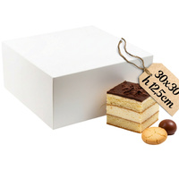 Pudełko na ciasto 30x30x12,5 cm BIAŁE