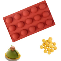 Forma silikonowa do monoporcji żelki PÓŁKULE śr. 3,8 cm 15 gniazd