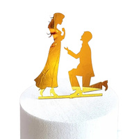 Akrylowy topper na tort weselny ślubny ZARĘCZONOWY BRIDE TO BE WIECZÓR PANIEŃSKI WZ.XI