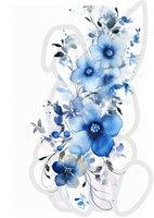 Wydruk jadalny opłatek na tort KWIATY KWIATKI NIEBIESKIE WZ. I
