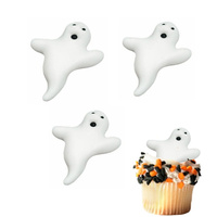Dekoracje cukrowe na muffinki tort DUSZKI Halloween 3 szt.