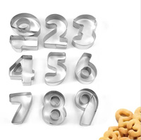 Metalowe foremki CYFRY do ciastek i dekoracji 5x2 cm