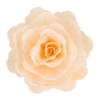 Dekoracja waflowa RÓŻA ECRU 4,5 cm Rose Decor