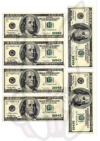 Wydruk jadalny opłatek na tort PIENIĄDZE - DOLARY WZ. II