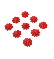 Mini bezy na tort CZERWONY 9 szt. Slado