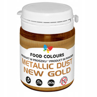 Pyłek metaliczny ZŁOTY NOWY BEZ E171 20g Food Colours