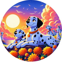 Opłatek na tort 101 DALMATYŃCZYKÓW WZ.I