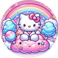 Opłatek na tort HELLO KITTY WZ.V