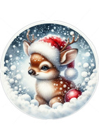 Opłatek na świąteczne wypieki ŚWIĄTECZNY JELONEK