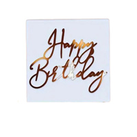 Szablon do dekoracji tortu i muffinek HAPPY BIRTHDAY WZ. IV