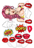 Wydruk jadalny DZIEWCZYNA WOW OOPS