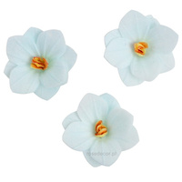 Dekoracja waflowa Hortensja CIENIOWANA NIEBIESKA 6 szt. Rose Decor