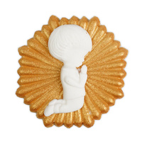 Dekoracja na tort dla chłopca HOSTIA ZŁOTA Rose Decor