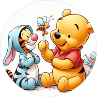 Opłatek na tort KUBUŚ PUCHATEK WZ.V