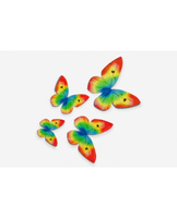 Dekoracja waflowa MOTYLE TĘCZOWE 8 szt. Rose Decor
