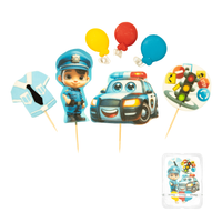 Figurki na tort POLICJANT ZESTAW 2D WZ. I Ditarte