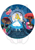 Wydruk jadalny opłatek na tort ALICJA W KRAINIE CZARÓW WZ. II