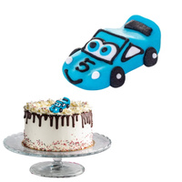 Figurka na tort SAMOCHODZIK NIEBIESKI 55 mm Slado