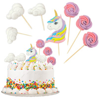 Figurki na tort JEDNOROŻEC dekoracje cukrowe 2D Slado