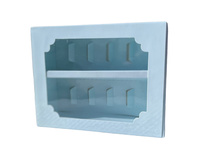 Pudełko na 10 makaroników 13x16x5 cm BŁĘKITNE