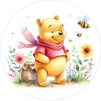 Opłatek na tort KUBUŚ PUCHATEK WZ.II