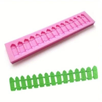 Forma silikonowa do tworzenia dekoracji z masy cukrowej czekolady OGRODZENIE PŁOTEK