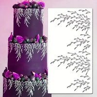 Szablon do dekoracji tortu WZ. ROŚLINNY GAŁĄZKI BAZIE