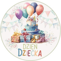 Opłatek na tort DZIEŃ DZIECKA WZ.I