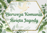 Opłatek na TORT PIERWSZA KOMUNIA ŚWIĘTA WZ.XXIV