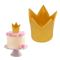 Cukrowa figurka na tort KORONA ZŁOTA Premium Slado