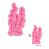 Forma silikonowa do dekoracji KORALOWIEC LIŚCIE ALGI MORSKI WZ.II