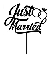 Topper na tort JUST MARRIED