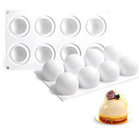 Forma silikonowa do monoporcji KULE Ø 6 cm 8 GNIAZD