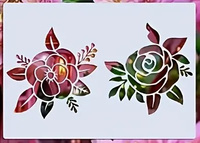 Szablon do dekoracji tortu i muffinek RÓŻE RÓŻA KWIATY KWIAT WZ. I