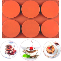 Forma silikonowa do żelki monoporcji 10x2,2 cm 6 gniazd