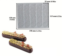 Silikonowa mata do koronek jadalnych dekoracje na tort musowy monoporcje WZ. VII