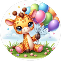 Opłatek na tort ŻYRAFKA WZ.I