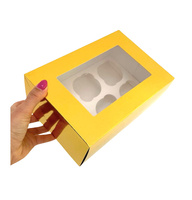 Pudełko na 6 muffinki babeczki 24x18x10 cm ZŁOTE