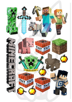 Wydruk jadalny Opłatek na tort MINECRAFT WZ.IX