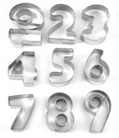 Foremki metalowe CYFERKI LICZBY 2x2,5 cm