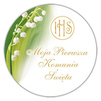 Opłatek na TORT PIERWSZA KOMUNIA ŚWIĘTA WZ.VIII