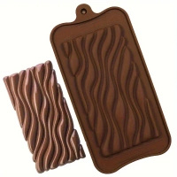 Forma silikonowa do dekoracji z masy cukrowej, czekolady WZÓR FALA 20x10 cm