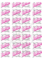 Wydruk jadalny opłatek na tort muffinki BARBIE WZ. III