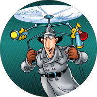 Wydruk jadalny opłatek na tort INSPEKTOR GADŻET WZ.IV