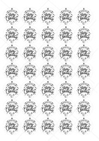 Opłatek na świąteczne wypieki ŚWIĄTECZNY MIX wz. III 3,5 cm