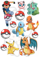 Wydruk jadalny POKEMONY WZ. II