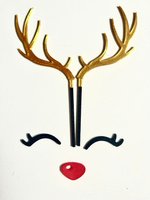 Topper na tort RENIFER- ROGI